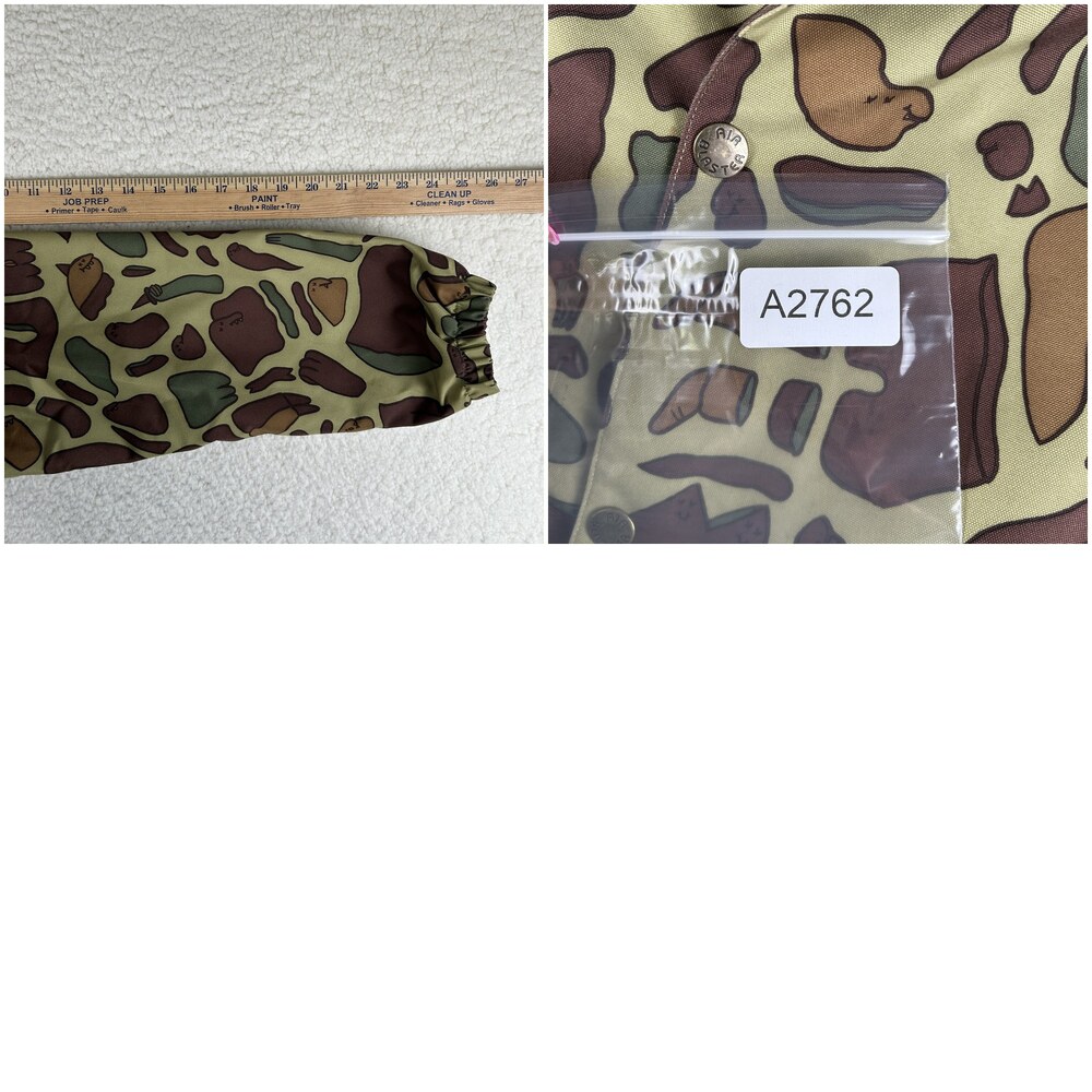 Airblaster Jacket Mens Large Camo Duck Print Snap Coach Windbreaker Lined Canvas - Picture 16 of 16